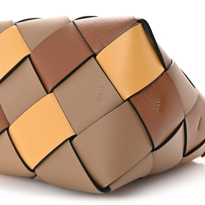 Loewe Calfskin Small Woven Basket Surplus Bag Hazelnut Camel 10 of 10