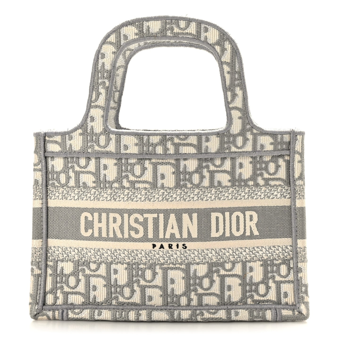 Oblique Mini Book Tote Grey Multicolor