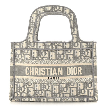 Christian Dior Oblique Mini Book Tote Grey Multicolor 1 of 10