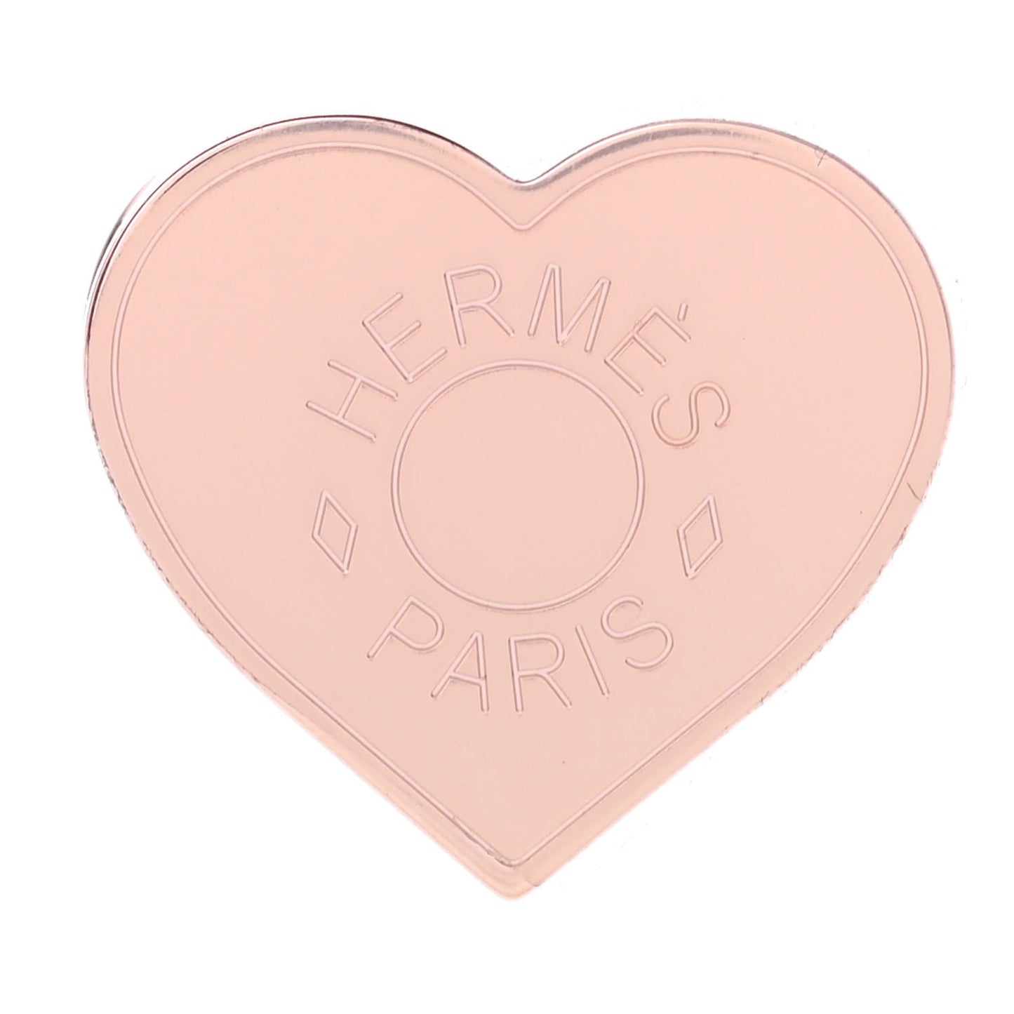 Rose Gold Plated Brass Mini Coeur Twilly Scarf Ring