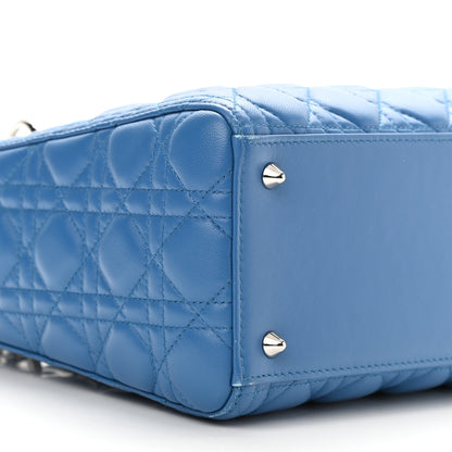 Christian Dior Lambskin Cannage Medium Lady Dior Blue Pastel 8 of 10