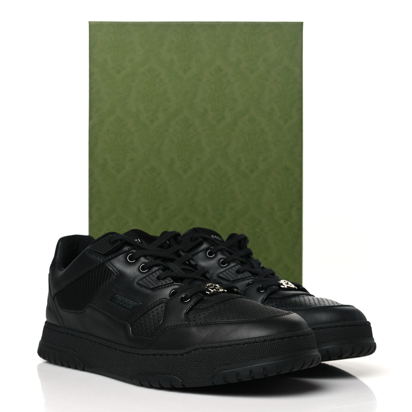 Calfskin Miro Soft Perforated Technical Jersey Knit Mens Jones Sneakers 10 Black