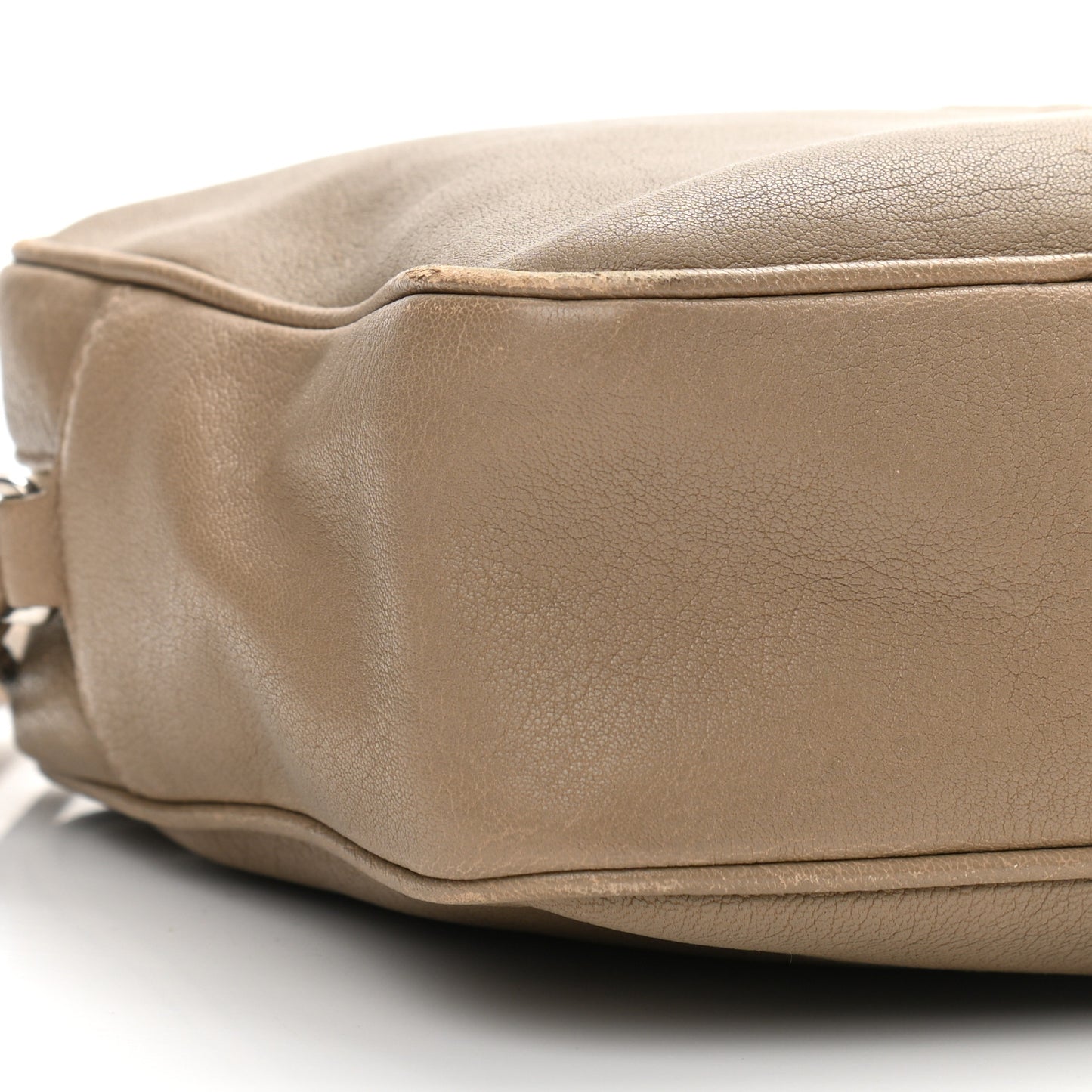 Lambskin Monogram Small Lou Camera Bag Dark Beige