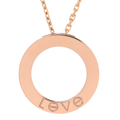 Cartier 18K Pink Gold LOVE Pendant Necklace 4 of 7