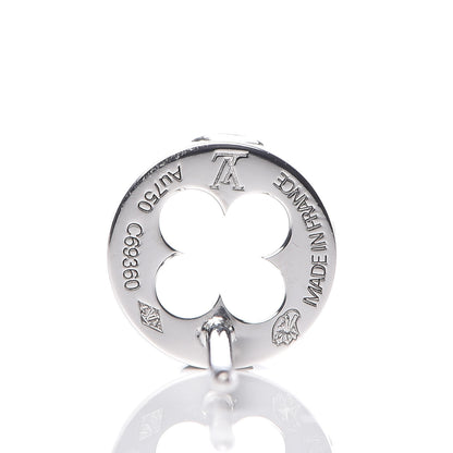 Louis Vuitton 18K White Gold Empreinte Ear Studs Earrings 4 of 5