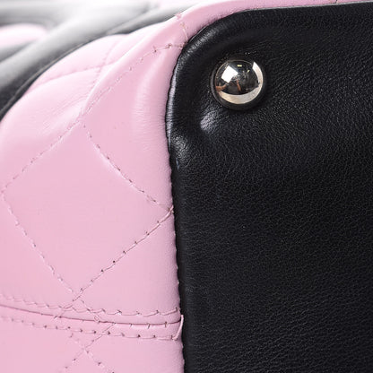 Chanel Calfskin Quilted Medium Cambon Tote Pink Black 10 of 14
