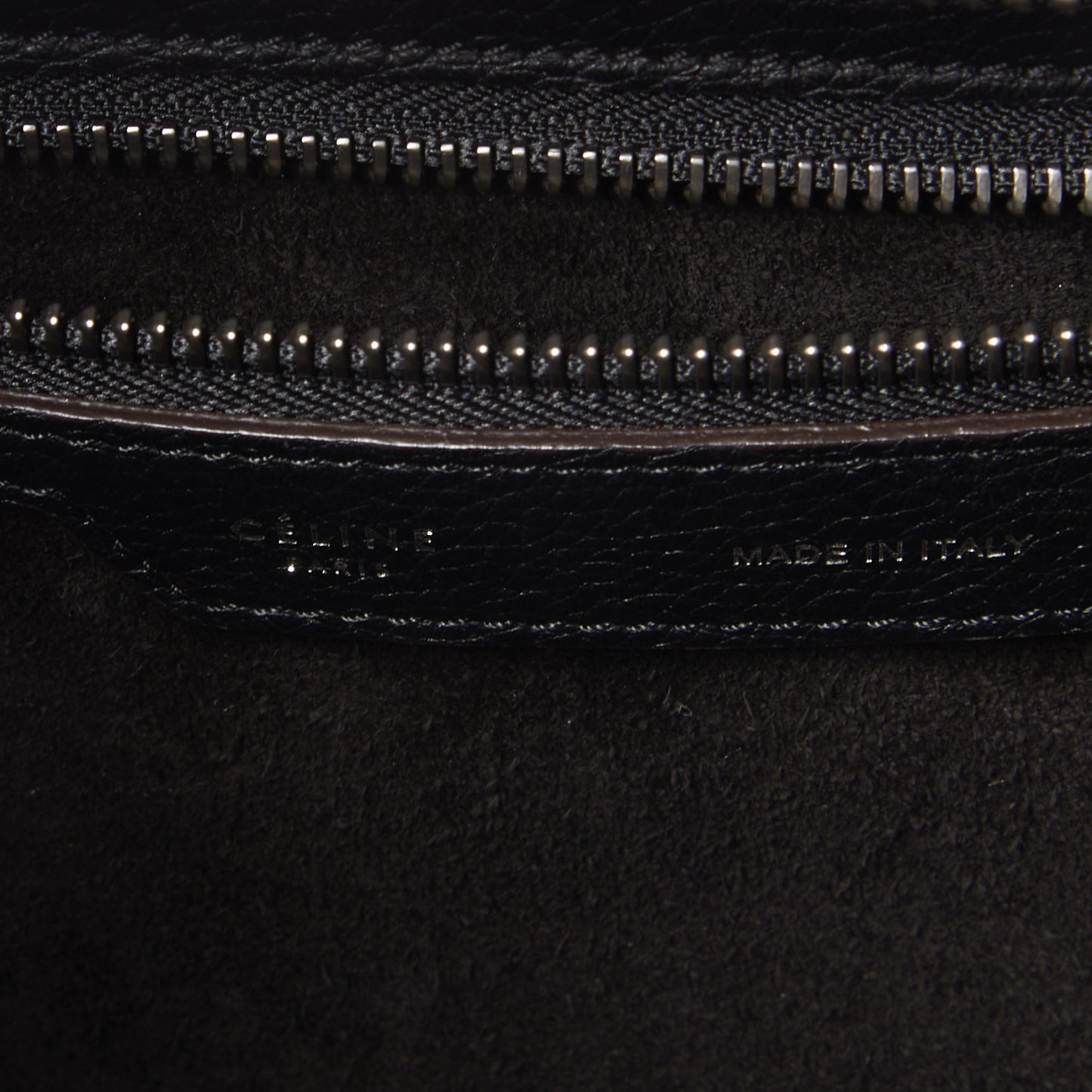 Drummed Calfskin Micro Luggage Black