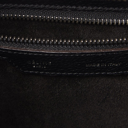 Celine Drummed Calfskin Micro Luggage Black 9 of 10