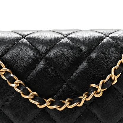 Chanel Lambskin Quilted Mini Rectangular Pearl Crush Flap Black 8 of 11