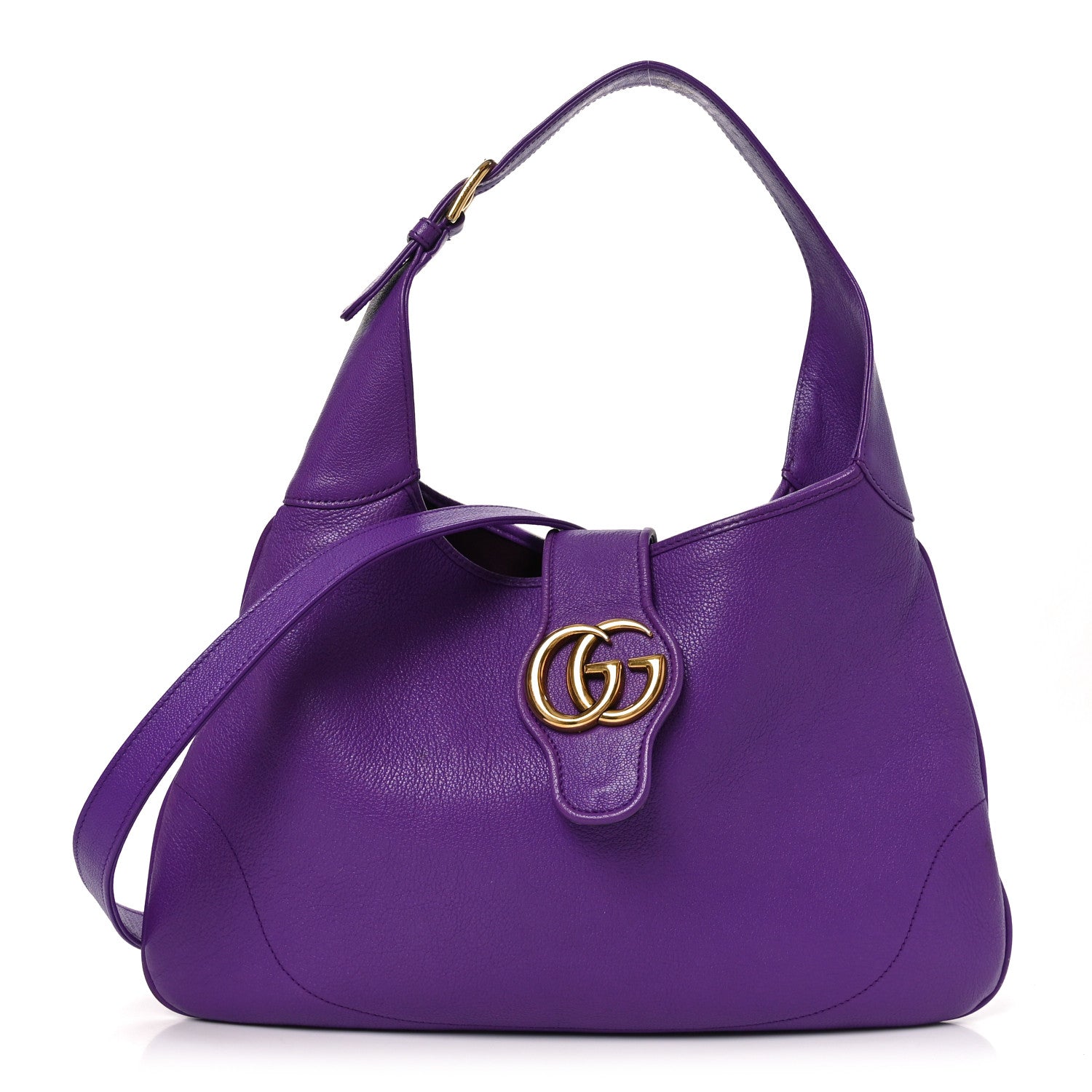 Gucci Goatskin Medium Aphrodite Shoulder Bag Shine Purple 1 of 10