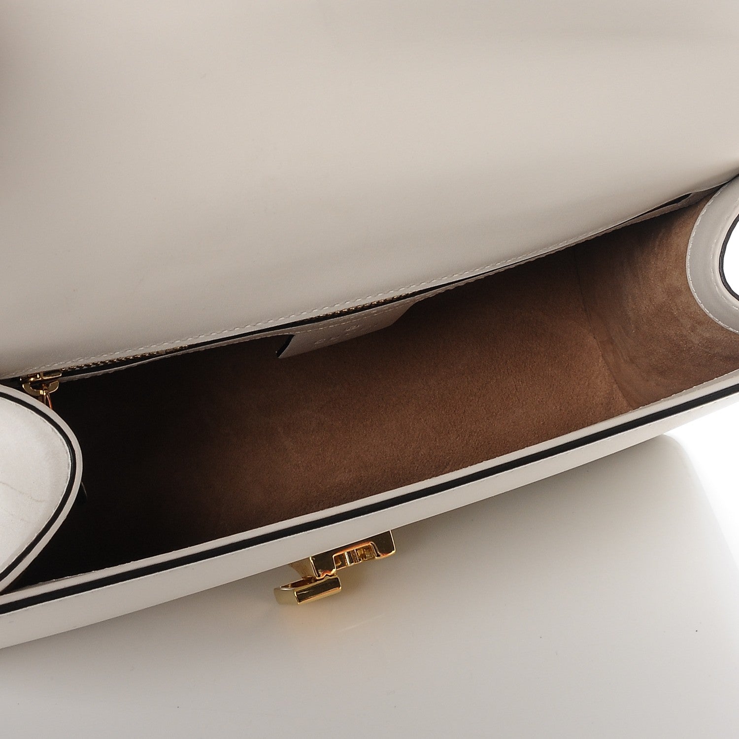 Gucci Calfskin Small Sylvie Shoulder Bag White 6 of 10