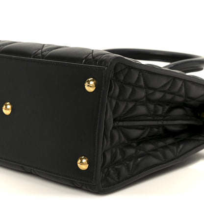 Christian Dior Calfskin Macrocannage Medium St. Honore Tote Black 10 of 10