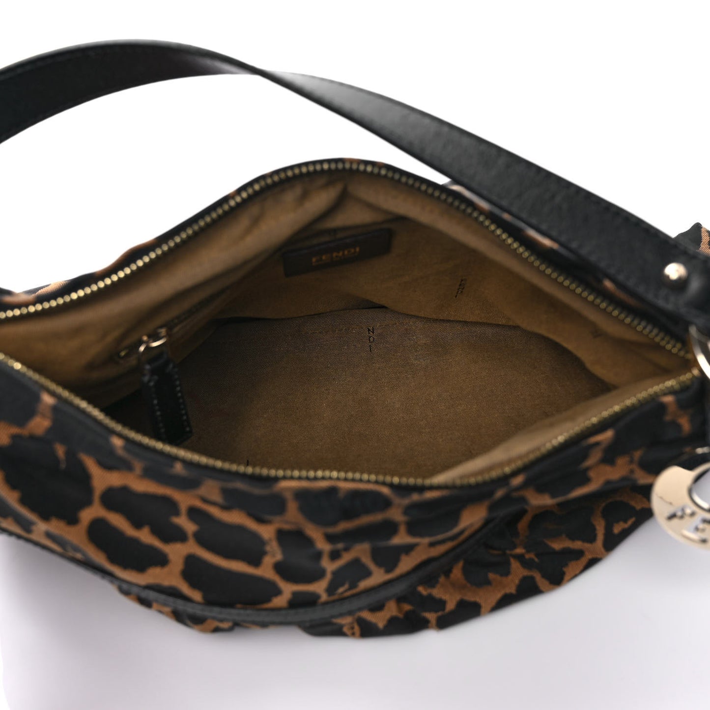 Jacquard Leopard Print Chef Hobo Tobacco