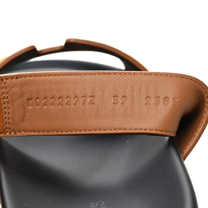 Hermes Suede Goatskin Womens Chypre Sandals 39 Naturel 6 of 9