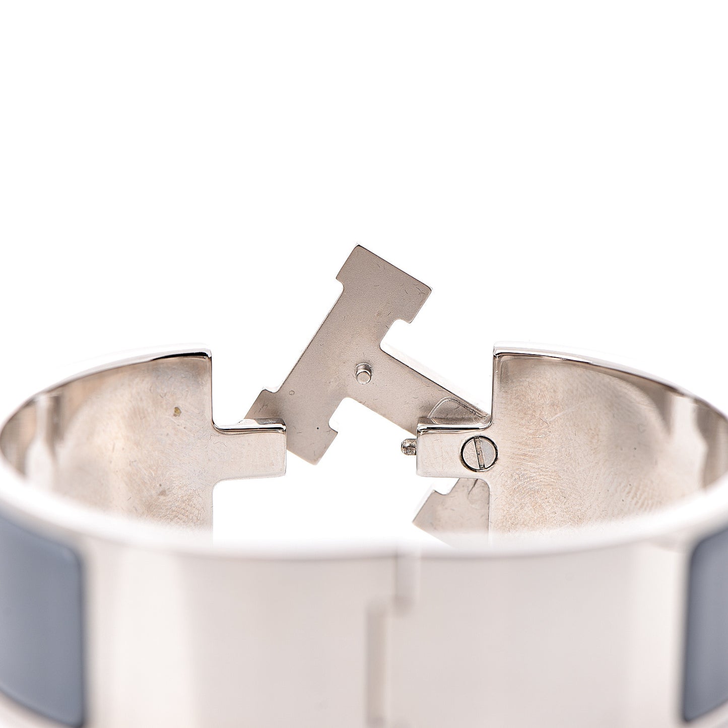Enamel Wide Clic Clac H Bracelet PM Ardoise
