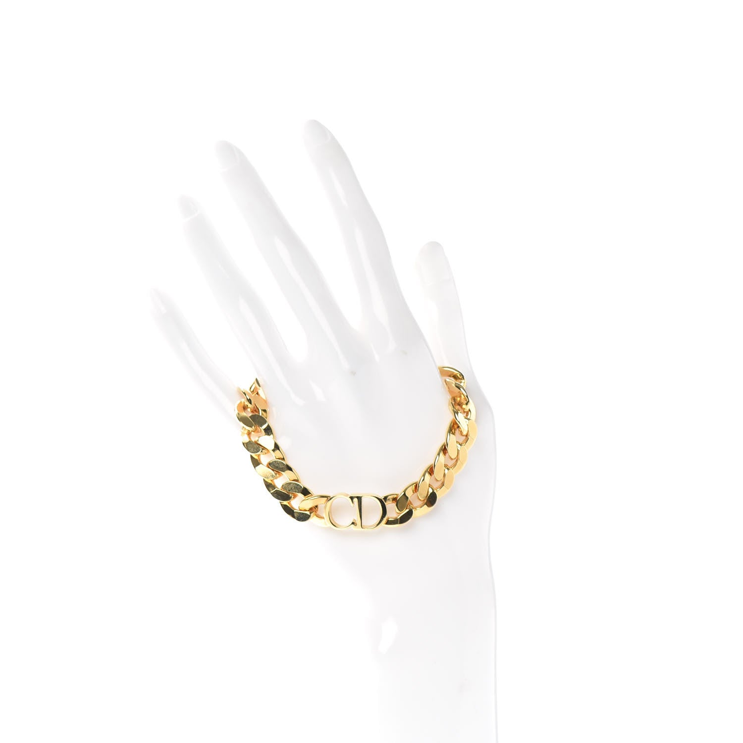Christian Dior Metal Danseuse Etoile Chain Bracelet Gold 2 of 4