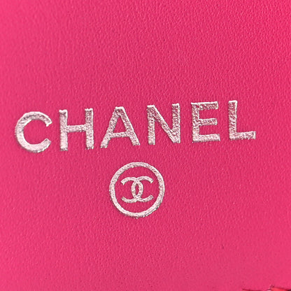 Chanel Caviar Quilted CC French Wallet Hot Pink 6 of 7