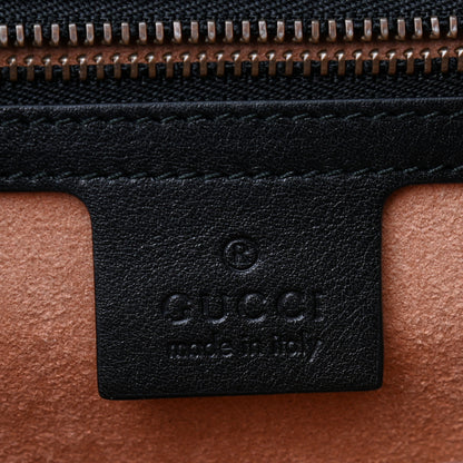 Gucci Calfskin Bamboo Trapuntata Queen Margaret Top Handle Bag Mystic White Black 6 of 9