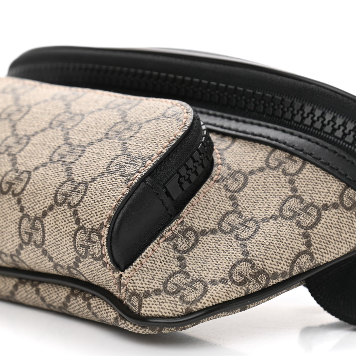 GG Supreme Monogram Belt Bag Black
