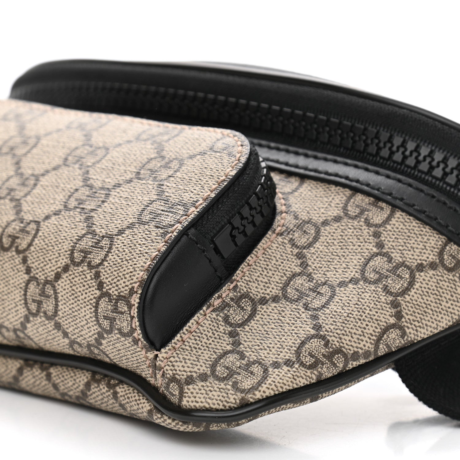 Gucci GG Supreme Monogram Belt Bag Black 10 of 10