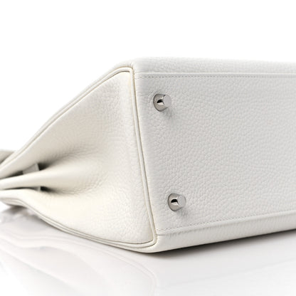 Hermes Taurillon Clemence Kelly Retourne 28 New White 8 of 10