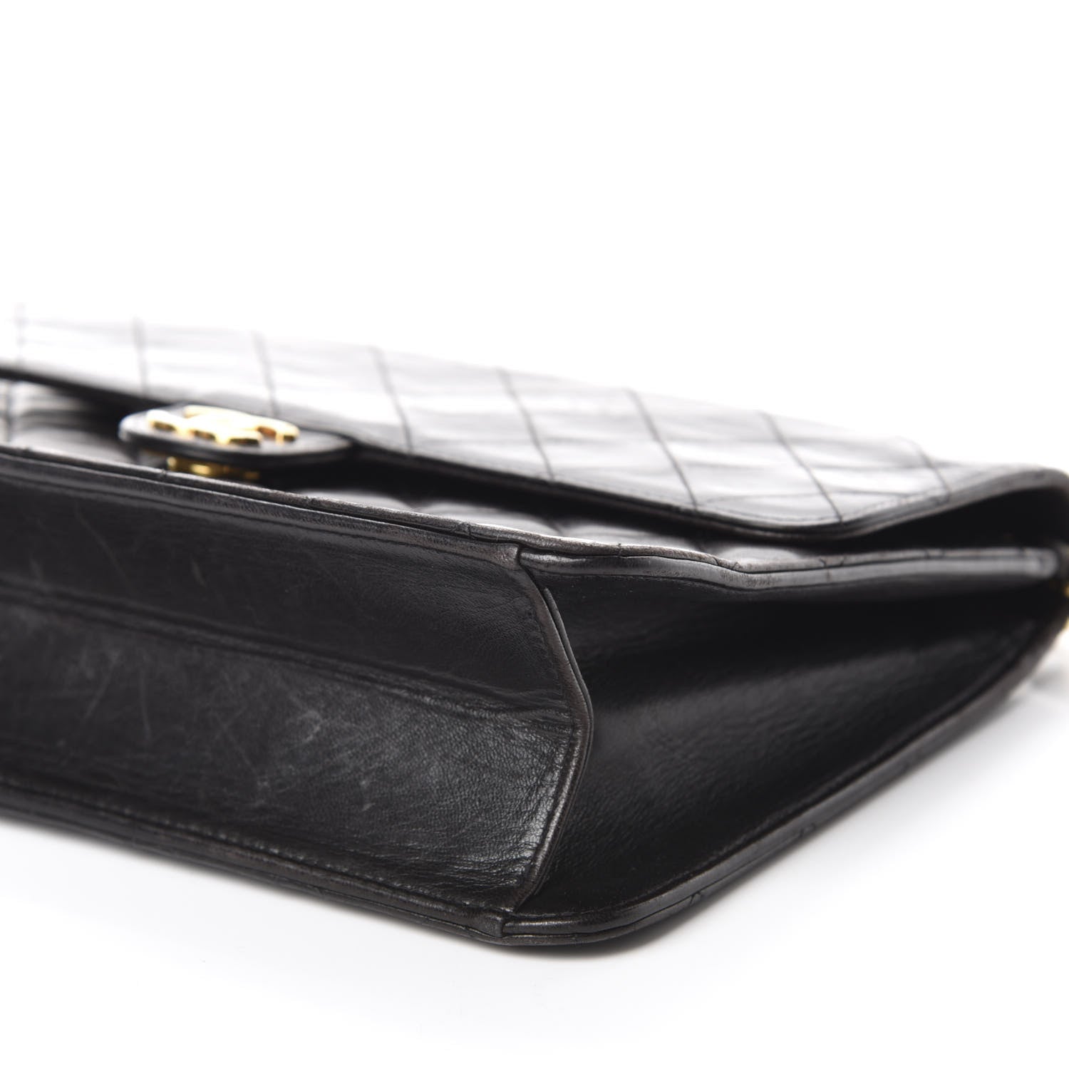Chanel Lambskin Quilted Medium Single Flap Black 7 of 17