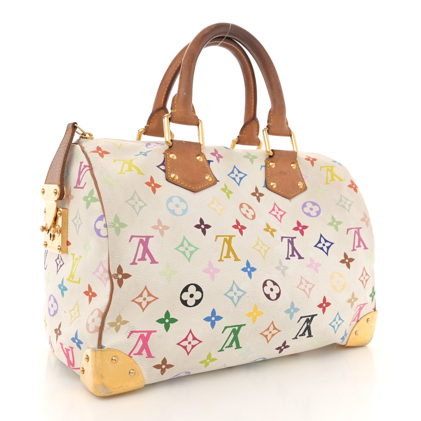 Monogram Multicolor Speedy 30 White