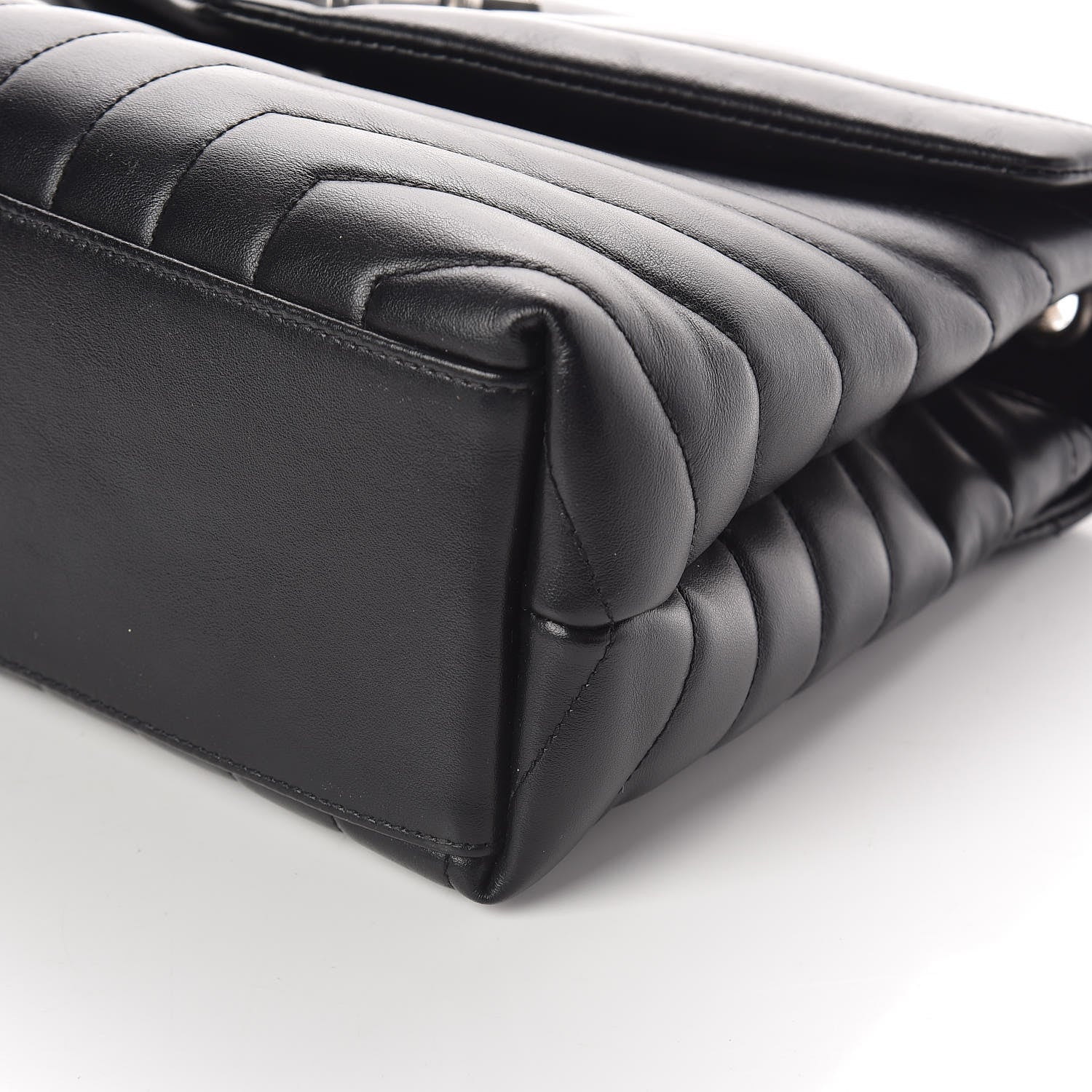 Saint Laurent Calfskin Y Quilted Monogram Medium Loulou Chain Satchel Black 9 of 9