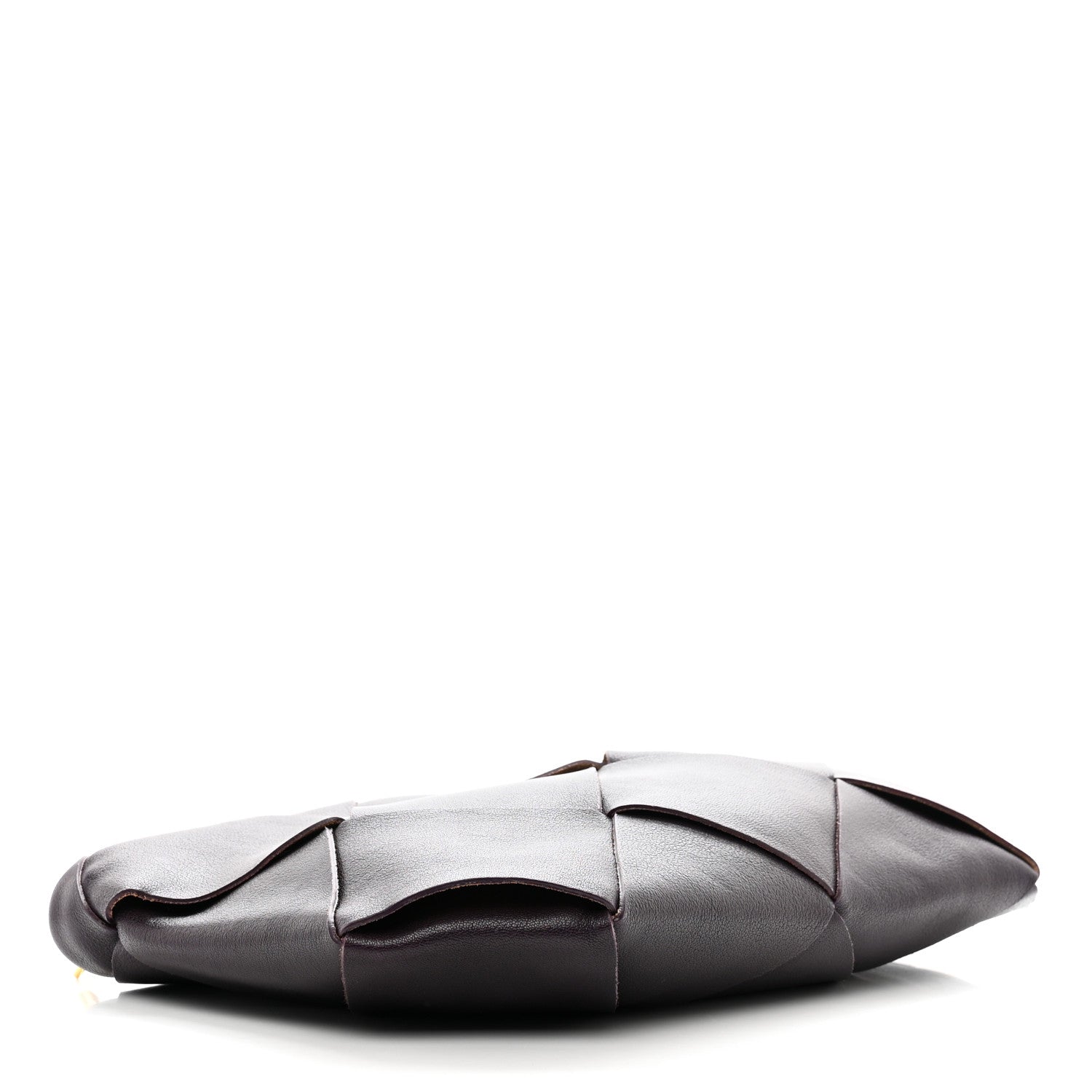 Bottega Veneta Calfskin Maxi Intrecciato Clutch Grape 4 of 6