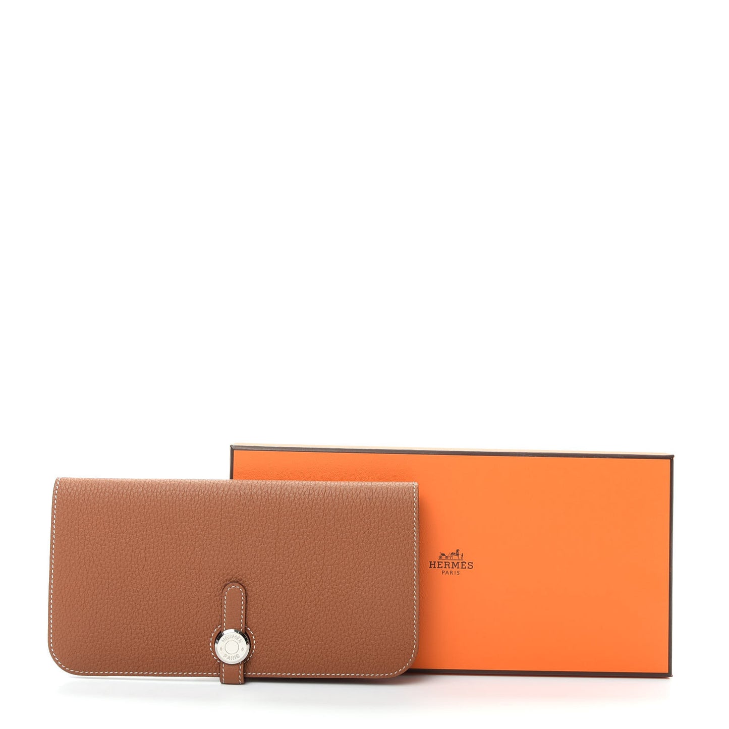 Togo Dogon Recto Verso Wallet Gold