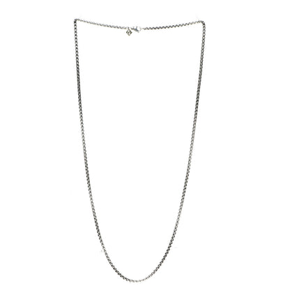 David Yurman Sterling Silver 14K Yellow Gold 3.6mm Medium Box Chain Necklace 32" 3 of 4