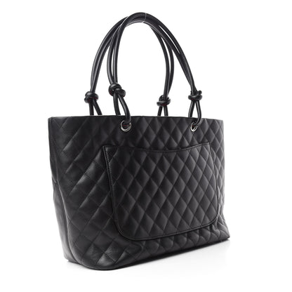 Chanel Calfskin Quilted Large Cambon Tote Black 3 of 10