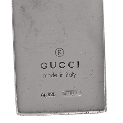 Gucci Sterling Silver Enamel Diamantissima Pendant Necklace Black 5 of 5