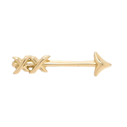Tiffany 18K Yellow Gold Graffiti Arrow Single Earring 1 of 4