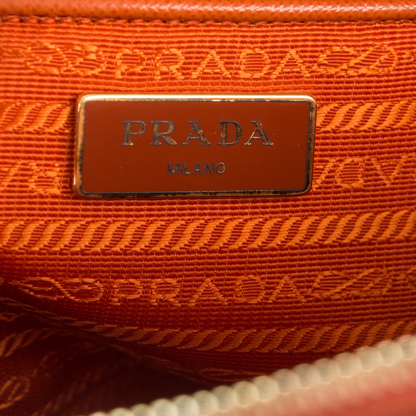 Saffiano Lux Large Promenade Tote Papaya