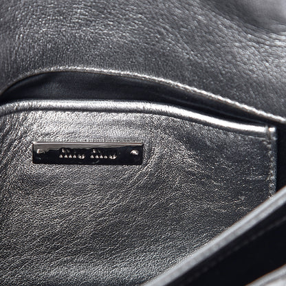 Miu Miu Metallic Nappa Matelasse Chain Crossbody Cromo 9 of 11