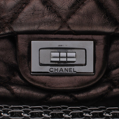 Chanel Aged Calfskin Reissue 2.55 Accordion Flap Bronze 5 of 8