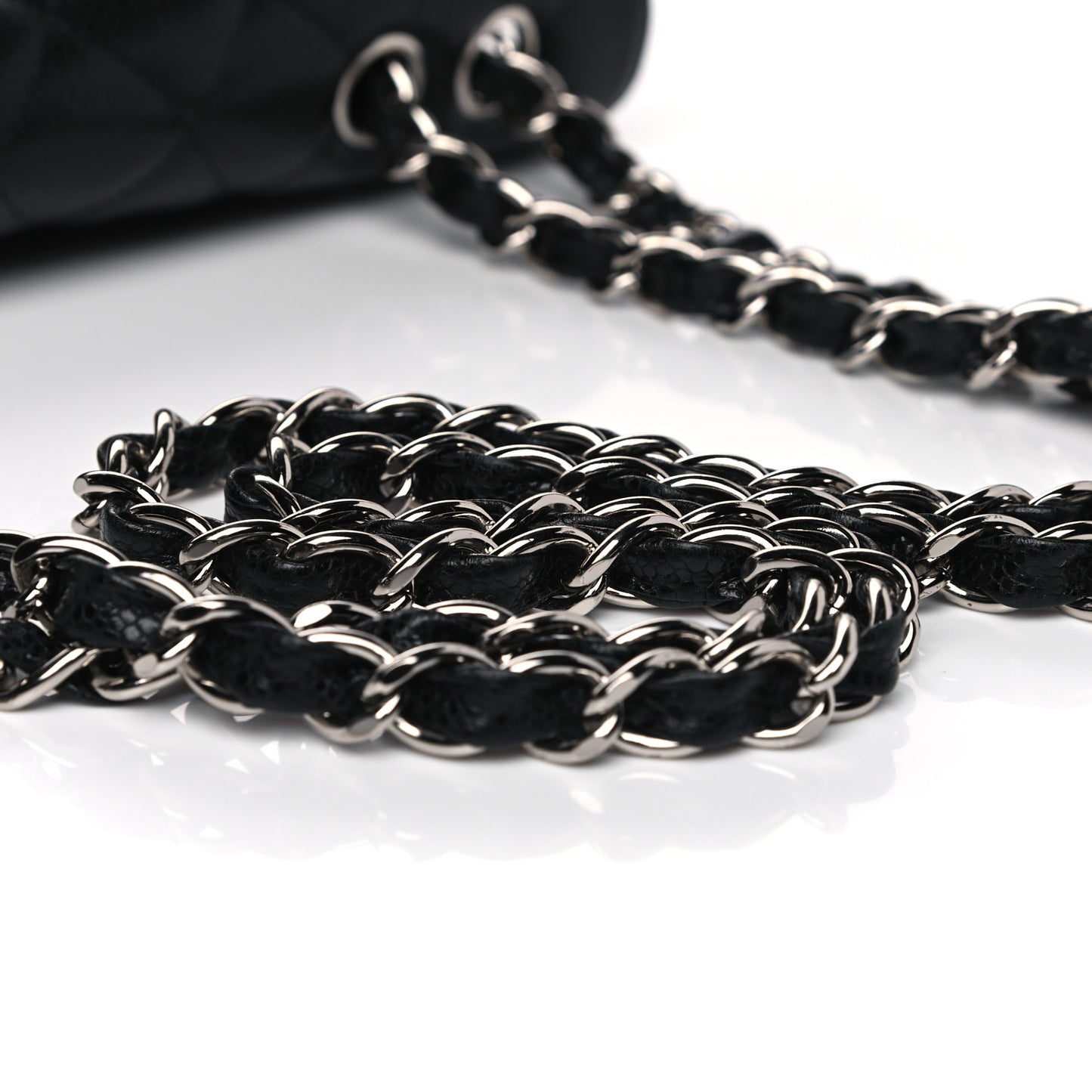 Caviar Quilted Jumbo Single Flap Black