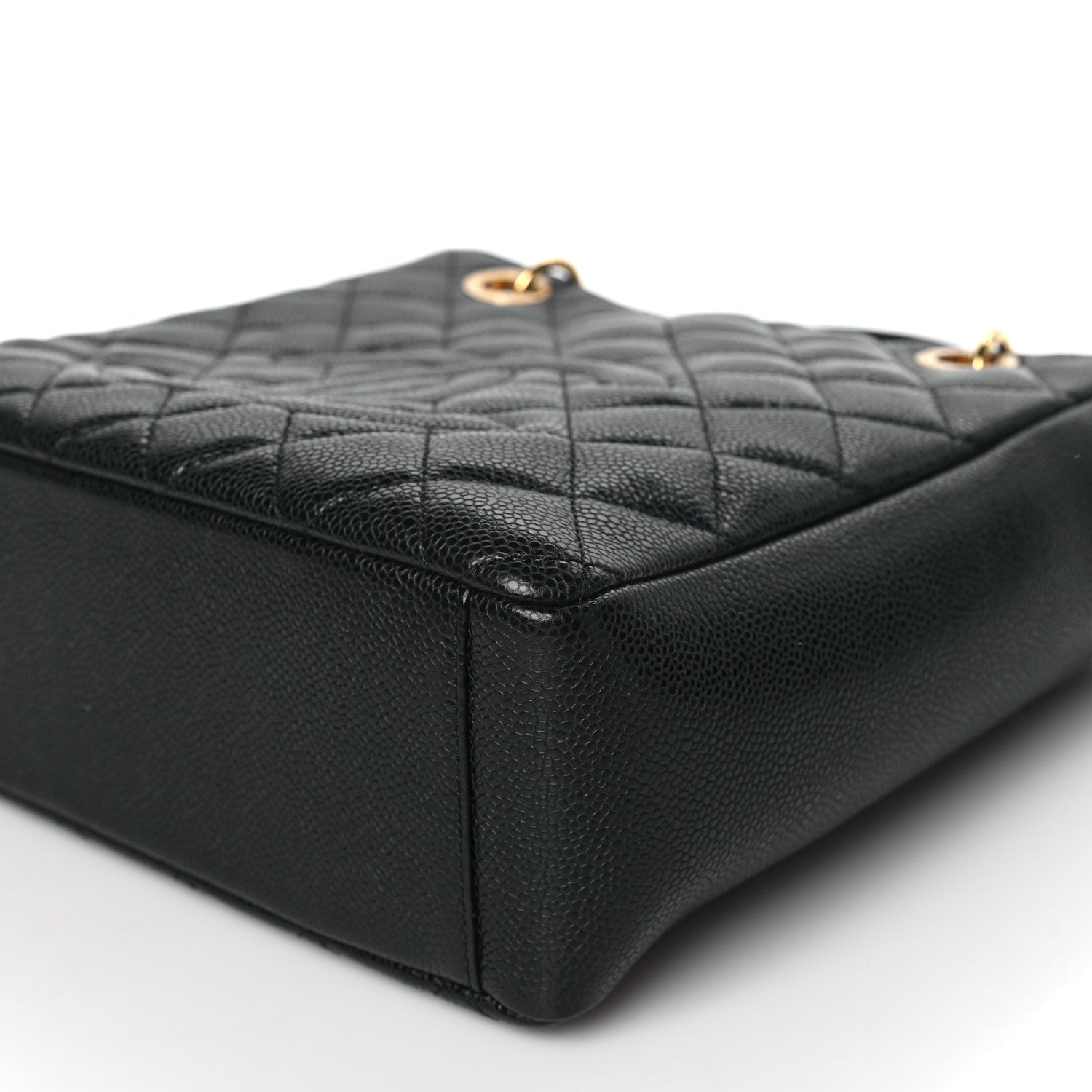 Chanel Caviar Quilted Petit Shopping Tote PST Black 9 of 10