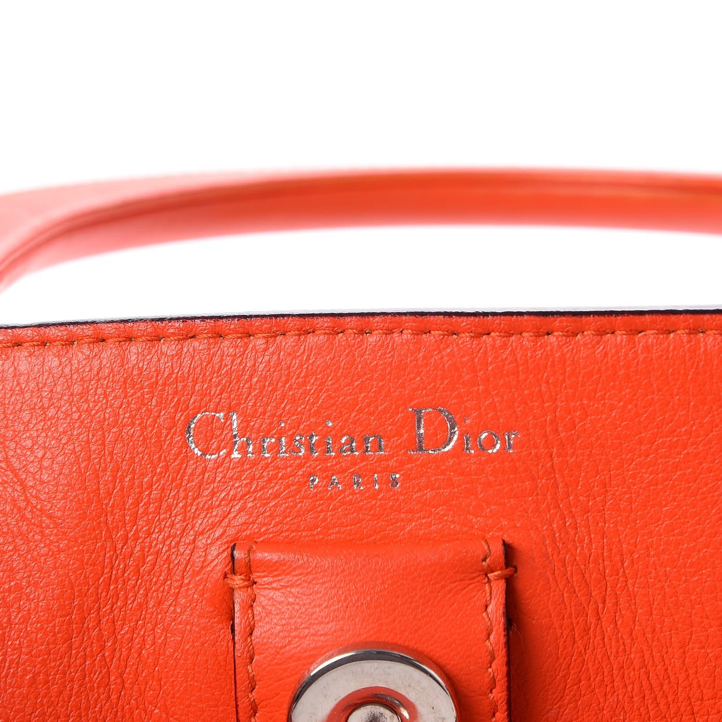 Smooth Calfskin Medium Tri-Color Diorissimo Tote Pink Fuchsia Orange