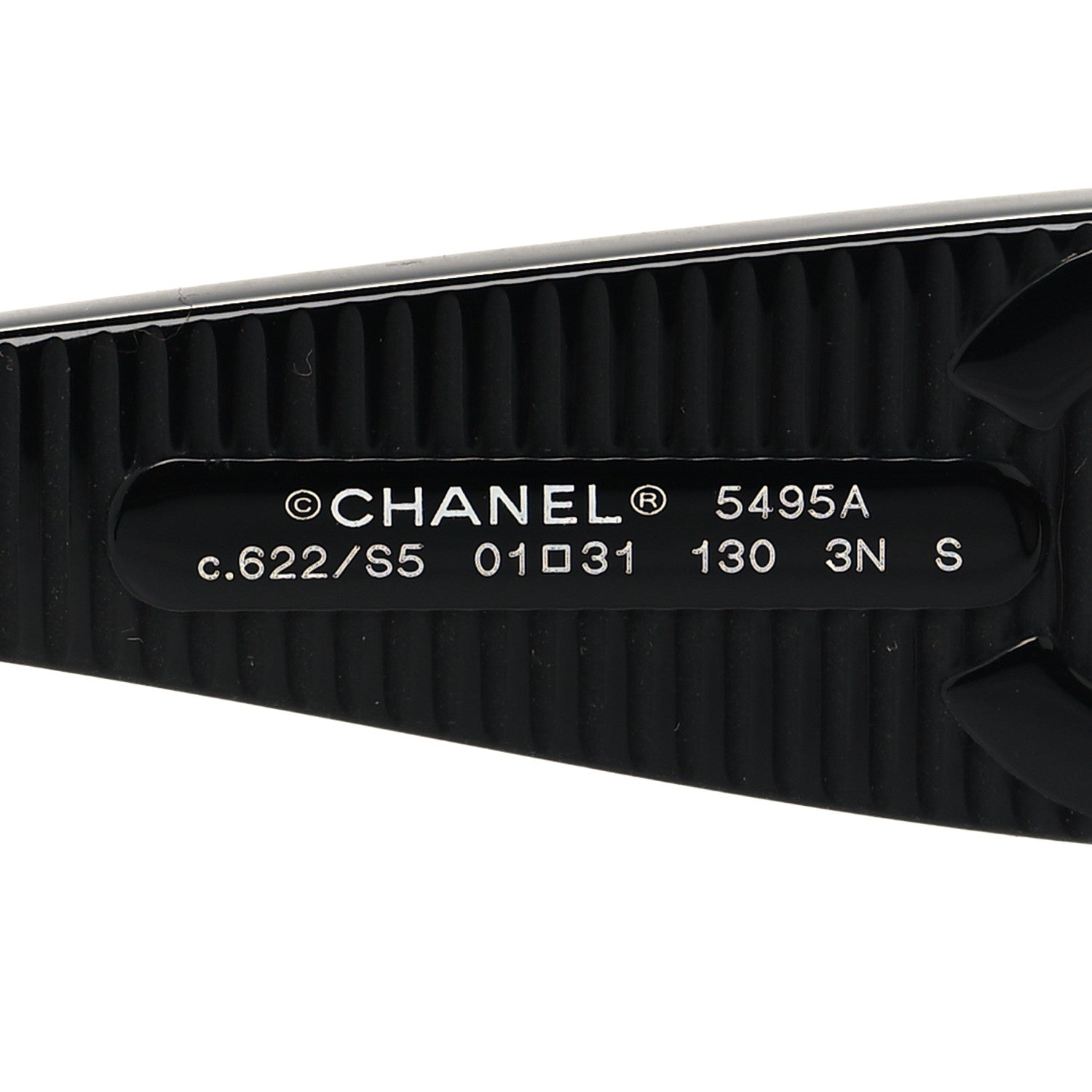 Chanel Acetate Shield Sunglasses 5495 Black 5 of 7