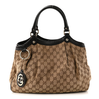 Gucci Monogram Medium Sukey Tote Dark Brown 1 of 10