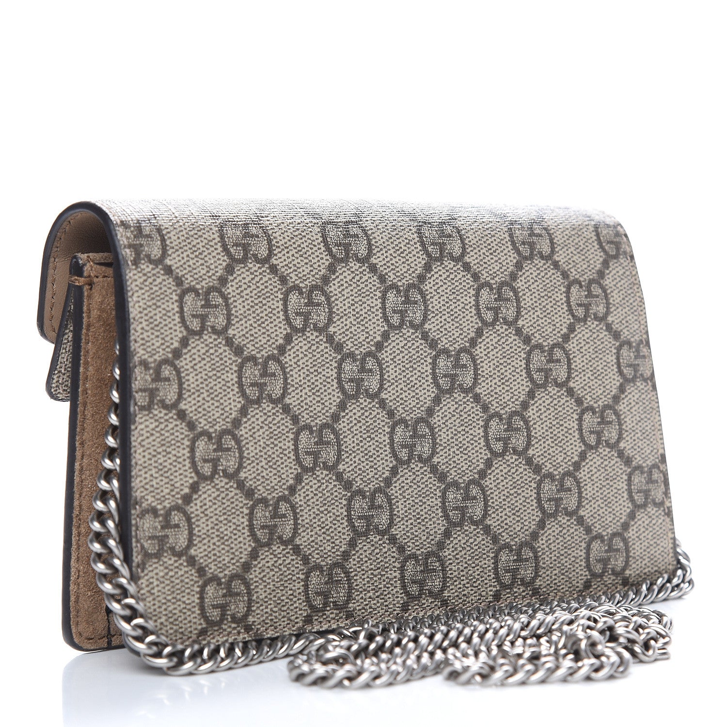Gucci GG Supreme Monogram Super Mini Dionysus Shoulder Bag Taupe 3 of 10