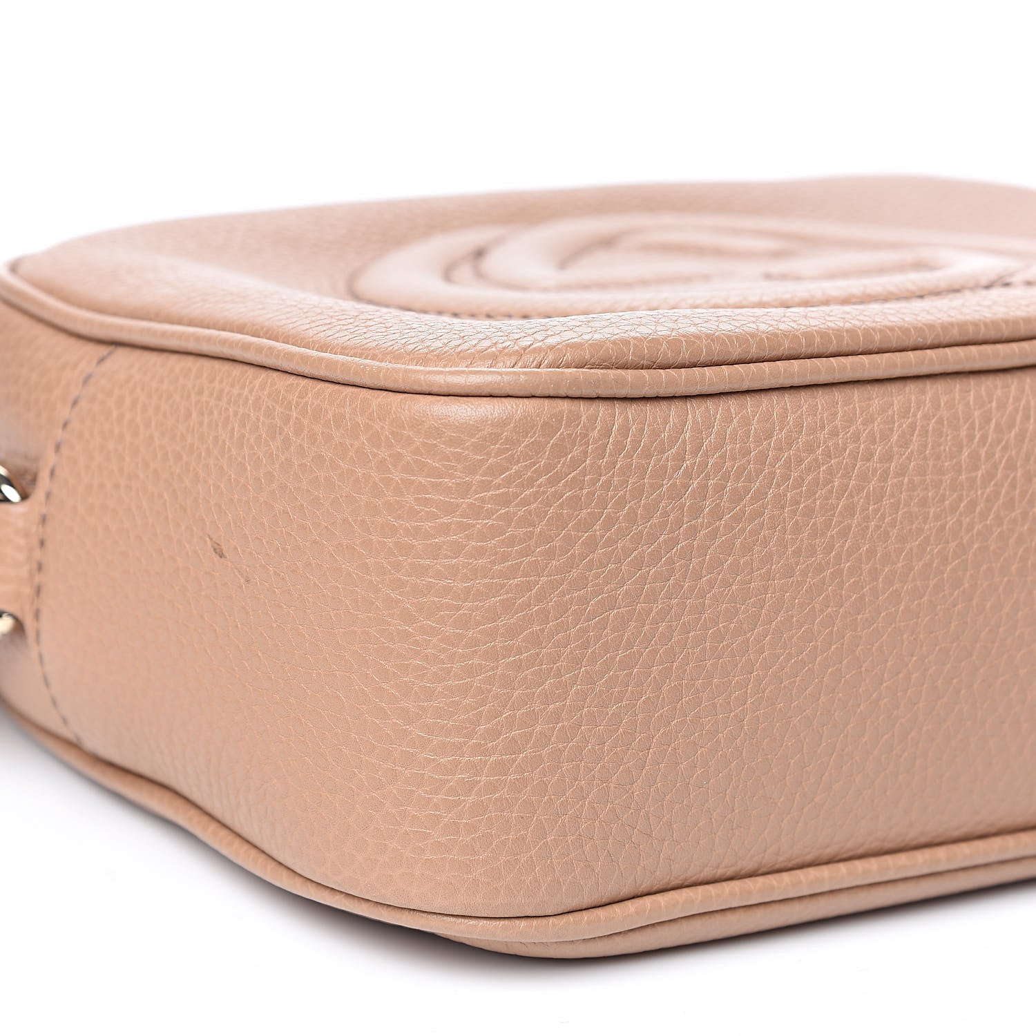 Gucci Pebbled Calfskin Small Soho Disco Bag Rose Beige 9 of 11