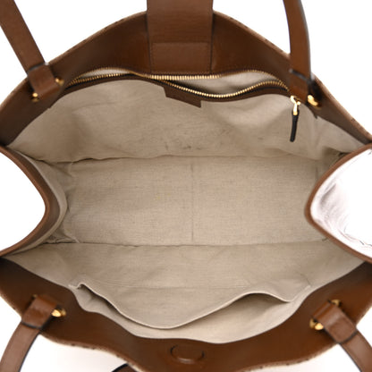 Gucci Monogram Horsebit 1955 Tote Bag Beige Brown Sugar 5 of 16
