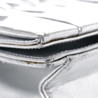 Chanel Metallic Lambskin Sac Pochette Argent 8 of 17