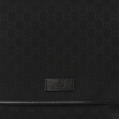 Gucci GG Plus Monogram Medium Flap Messenger Bag Black 9 of 11