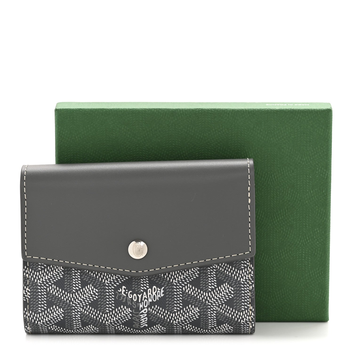 Goyard Goyardine Saint-Gabriel Compact Wallet Grey 1768938