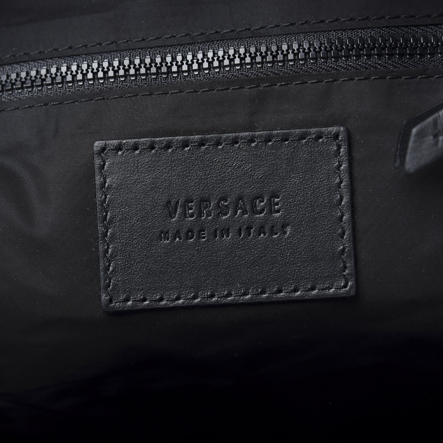 Versace Nylon 90's Vintage Logo Backpack Blue 5 of 7