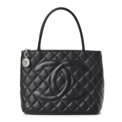 Chanel Caviar Quilted Medallion Tote Black 1 of 10